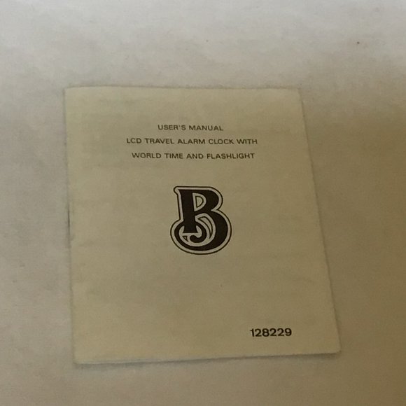 Benchmark Clock Co. - LCD Travel Alarm with World Time And Flashlight - Picture 12 of 12